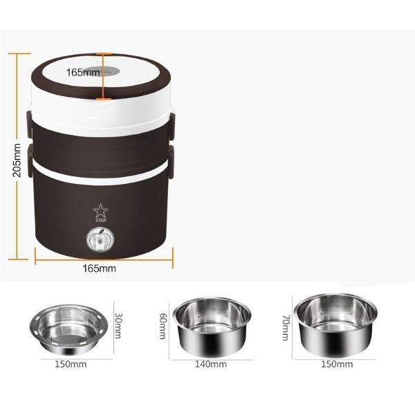 hộp hâm cơm giữ nhiệt 3 tâng, cặp lồng đa năng,hộp đựng cơm