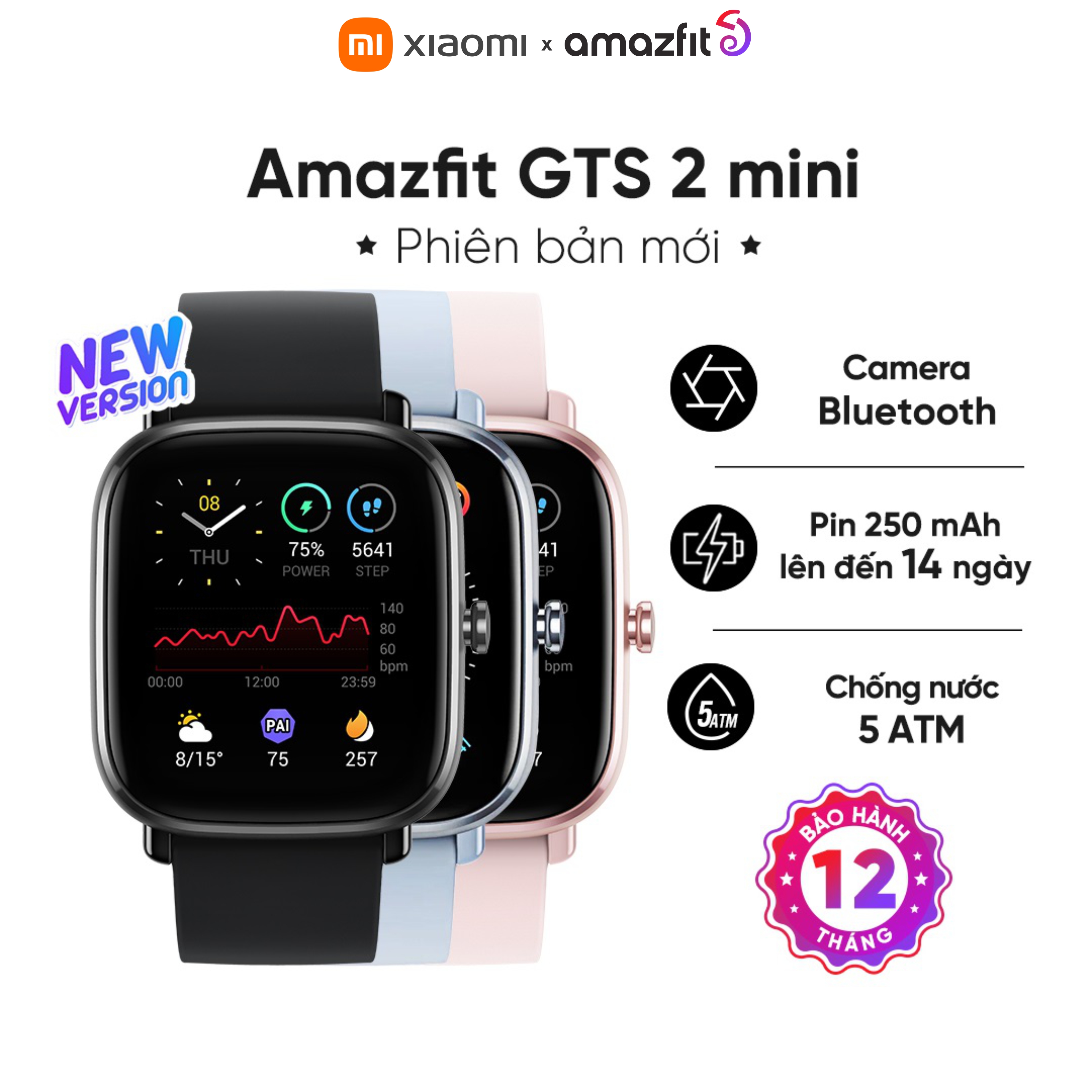 Đồng hồ thông minh Amazfit GTS 2 mini Phiên bản mới - Hàng chính hãng -