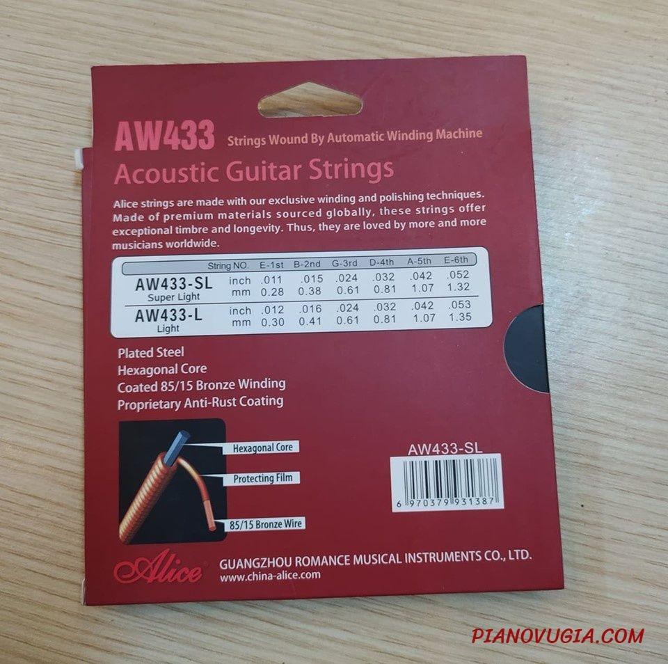 Dây Đàn Guitar Acoustic Alice AW433