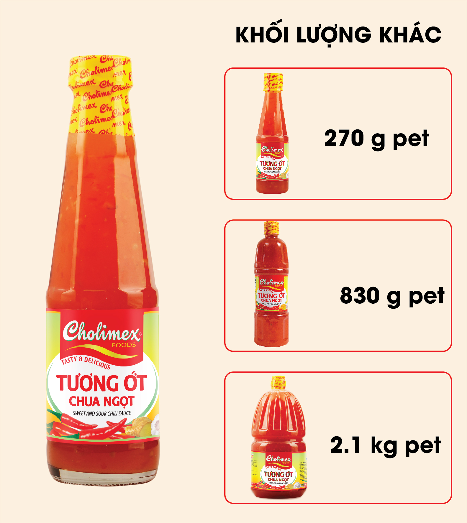 Tương ớt chua ngọt 2.1kg