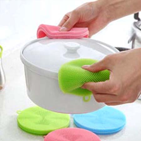 Miếng rửa chén bát bằng silicon siêu bền, Miếng cọ rửa silicon tiện dụng