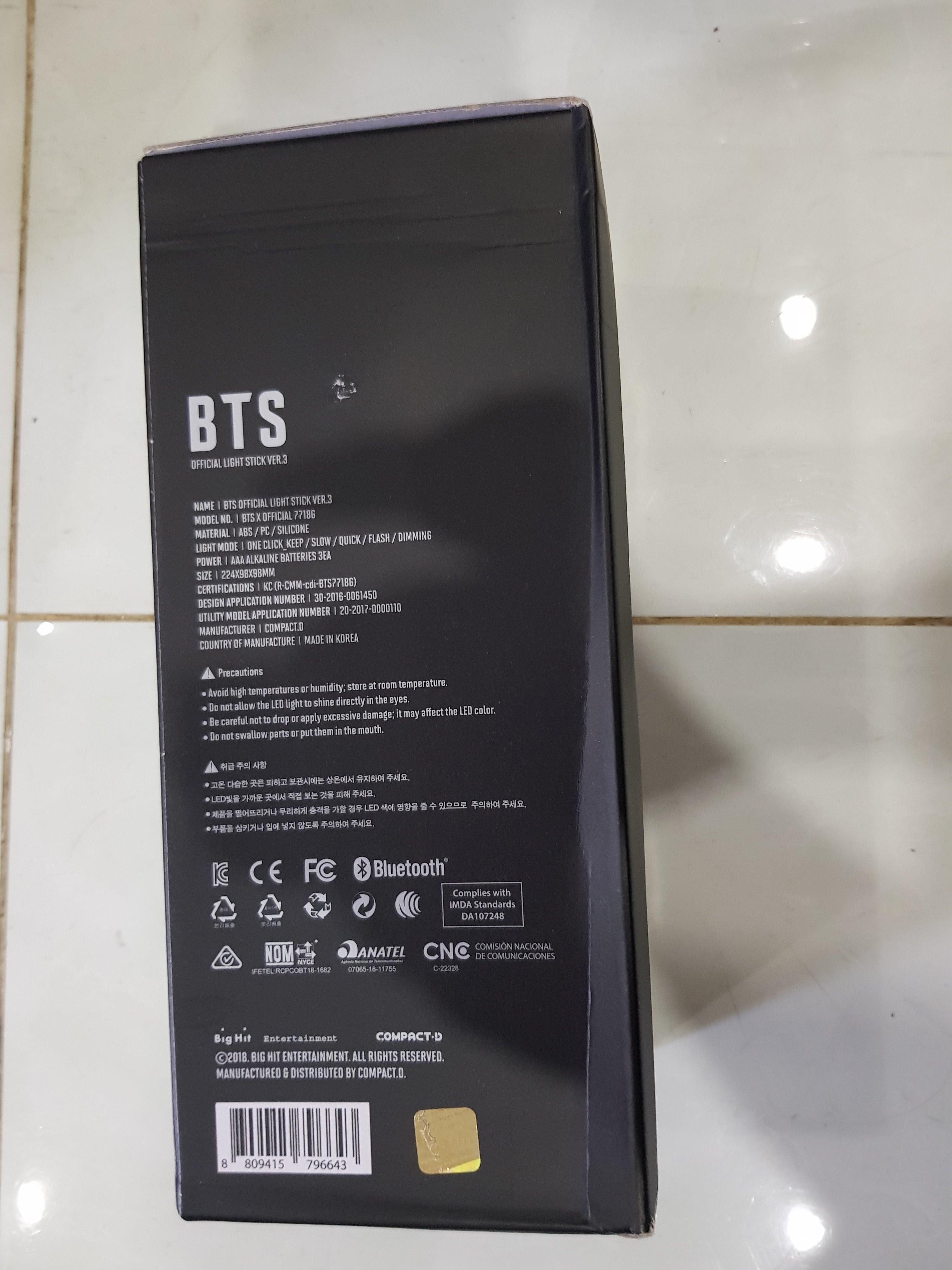 Gậy cổ vũ BTS Lightstick Army bomb ver 3