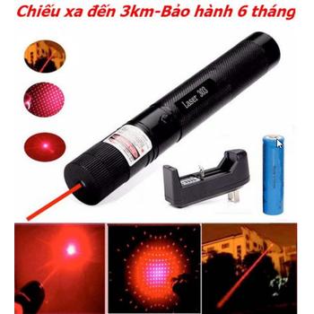 Đèn Pin siêu sáng Tia Laser 303 Tia Đỏ
