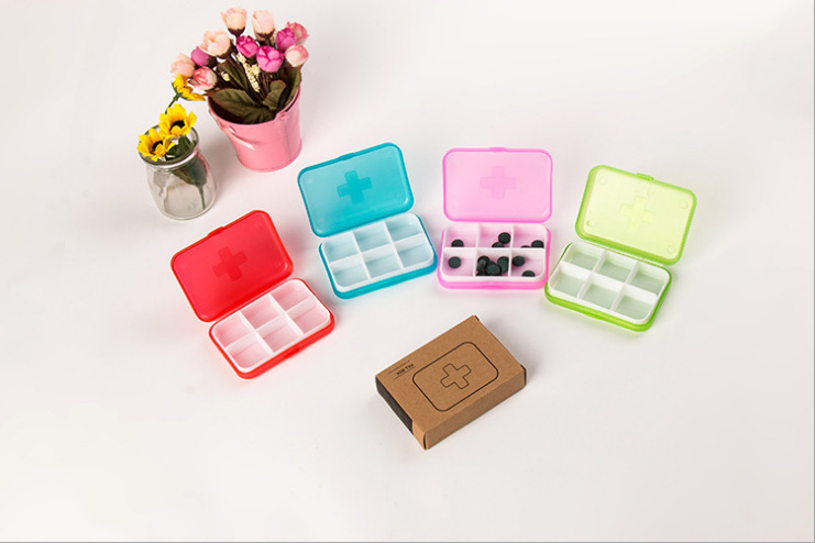Hộp chia thuốc 6 ngăn nhỏ gọn dễ mang theo