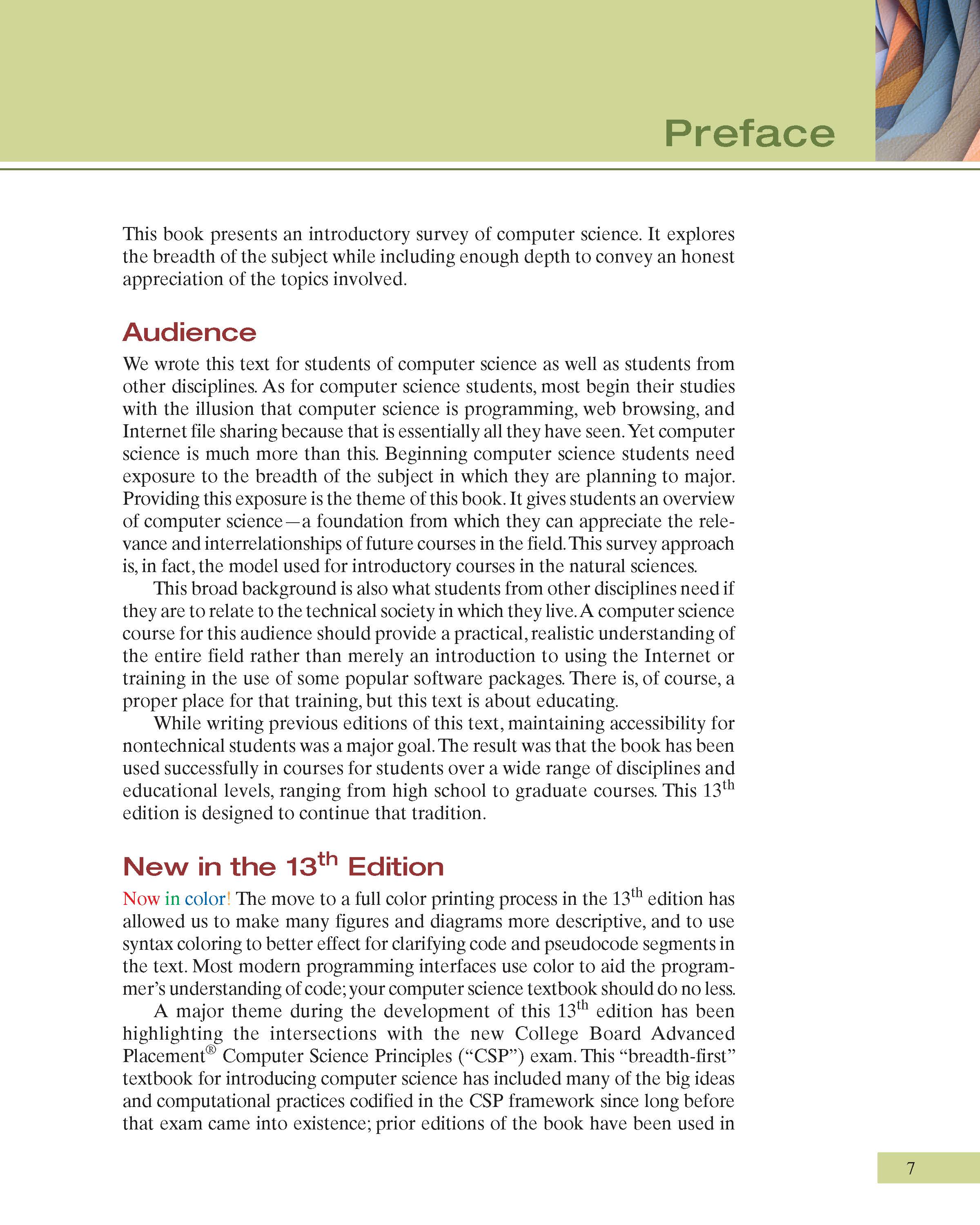 Computer Science An Overview, Global Edition