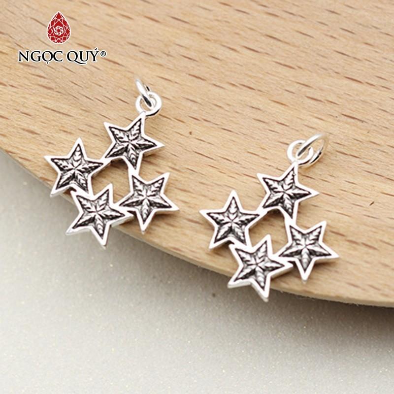 [HCM]Charm bạc hình ngôi sao 5 cánh - Ngọc Qúy Gemstones
