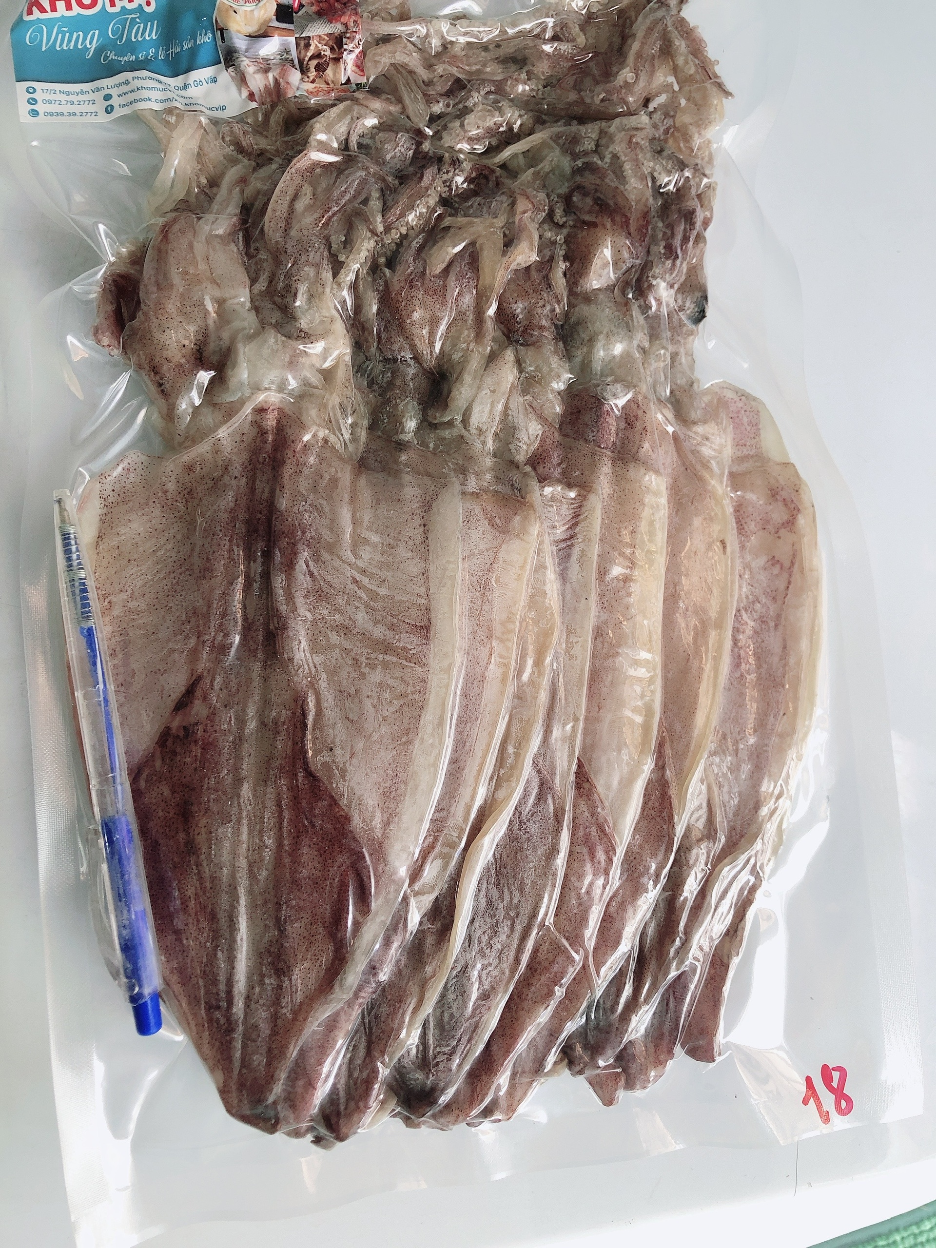 [HCM]Khô Mực Vũng Tàu Hạng A1: 18-20 con/kg