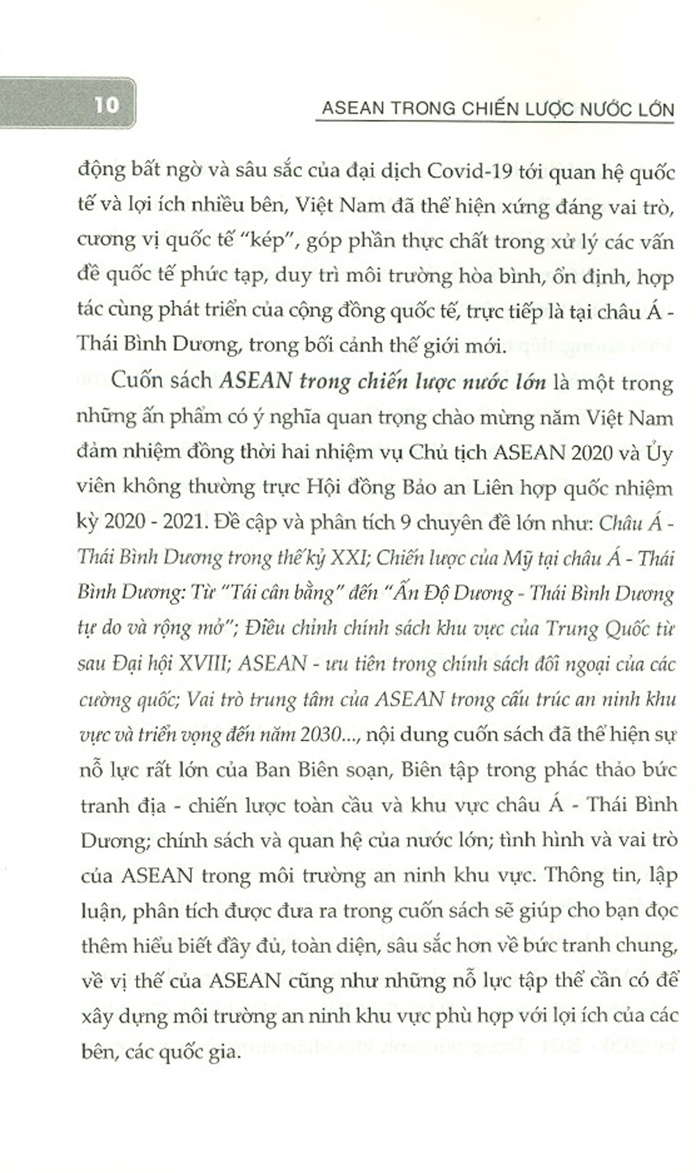 ASEAN Trong Chiến Lược Nước Lớn
