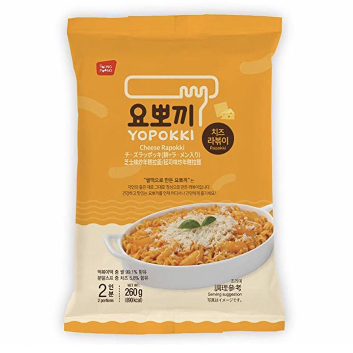 Bánh gạo & Mì Rapokki Vị Phô Mai Nhập Khẩu Hàn Quốc 260g gói