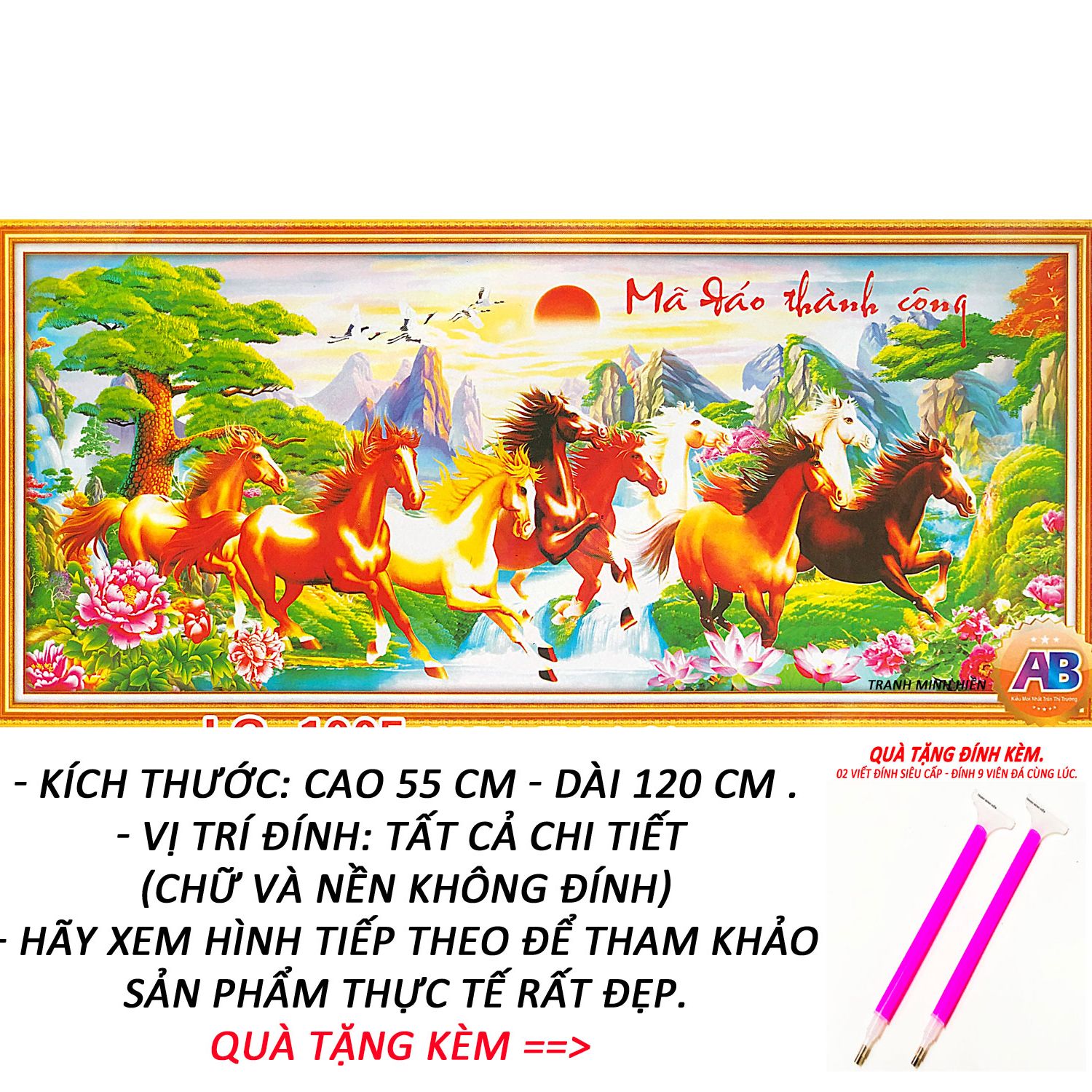 Tranh đính đá 5D Kim Ngọc Mãn Đường 01 - Tranh Minh Hiền