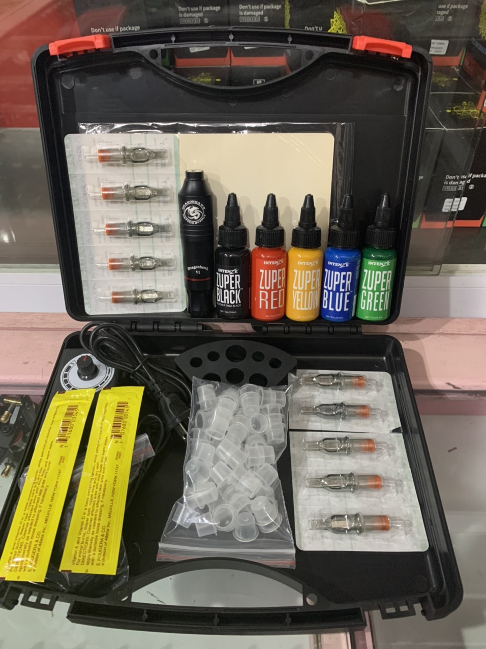 Bộ com bo máy xăm pen Dragon V1