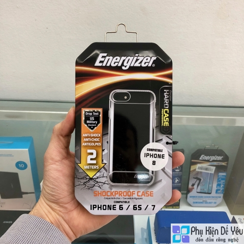 Ốp lưng Energizer chống sốc 2m cho iPhone SE 2020 - ENCOSPIP7BK