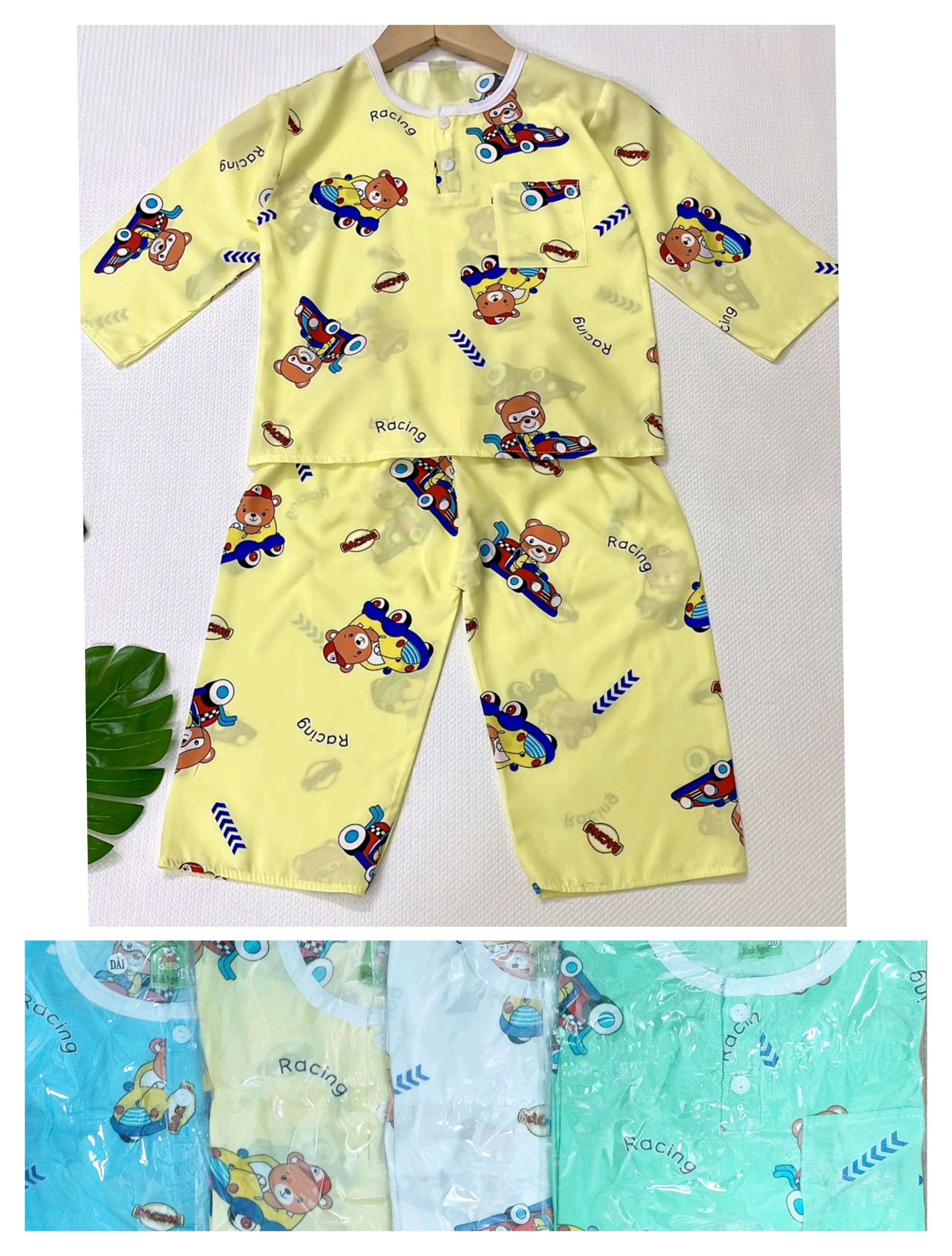 Bộ Tole Tay Dài Bé Trai (12-16kg) (giao màu ngẫu nhiên)