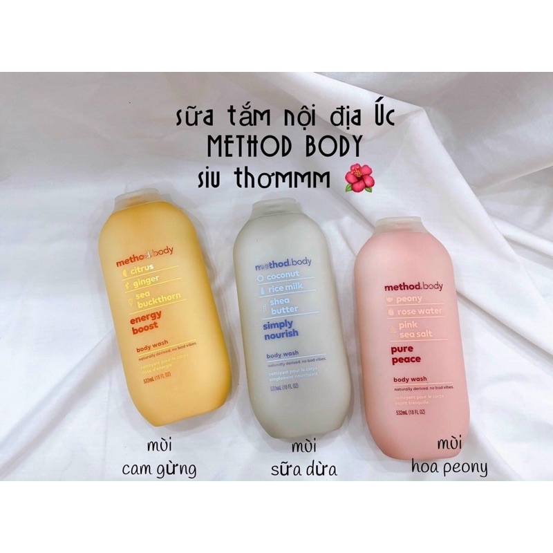 Sữa tắm Method Body Úc