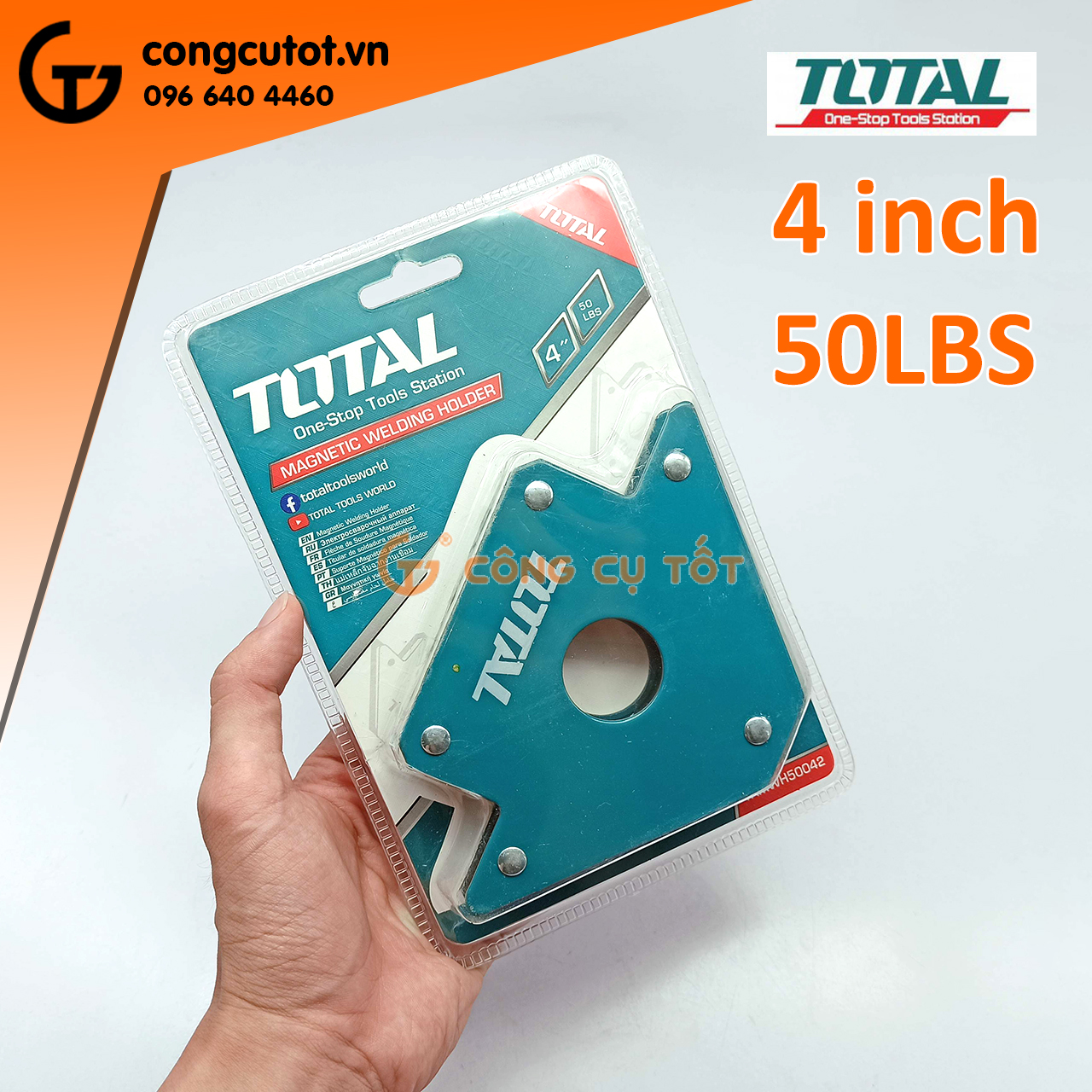 Ke góc nam châm 50LBS lực hút 22kg