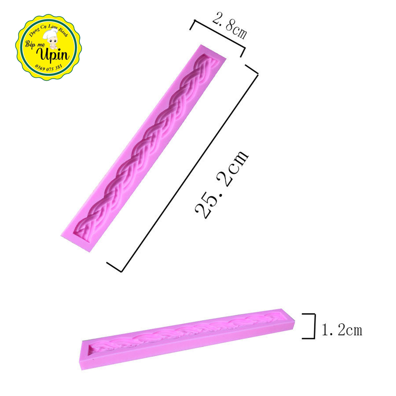 Khuôn silicon dây thừng bện