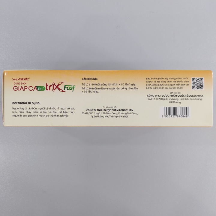 Dung dịch Giấp Cá ext Trix Fast (1 hộp 20 gói x 15 ml)