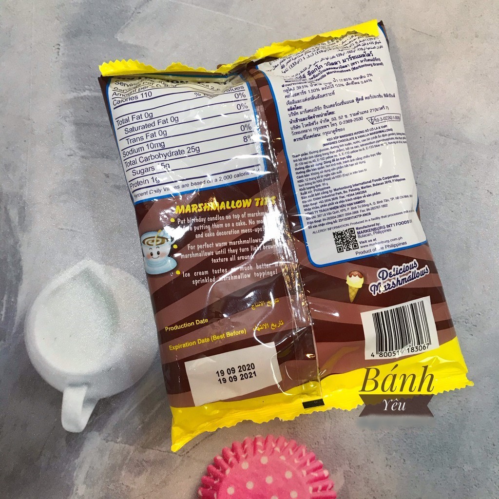 Kẹo xốp Socola Marshmallow (80g)