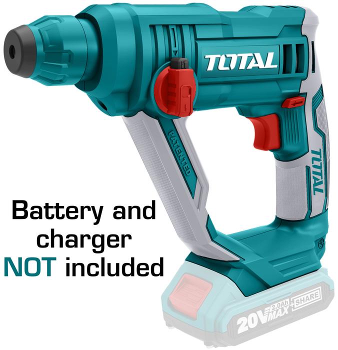 MÁY KHOAN BÊ TÔNG DÙNG PIN TOTAL 20V ( kèm theo 1 pin Lithium và 1 cục sạc )
