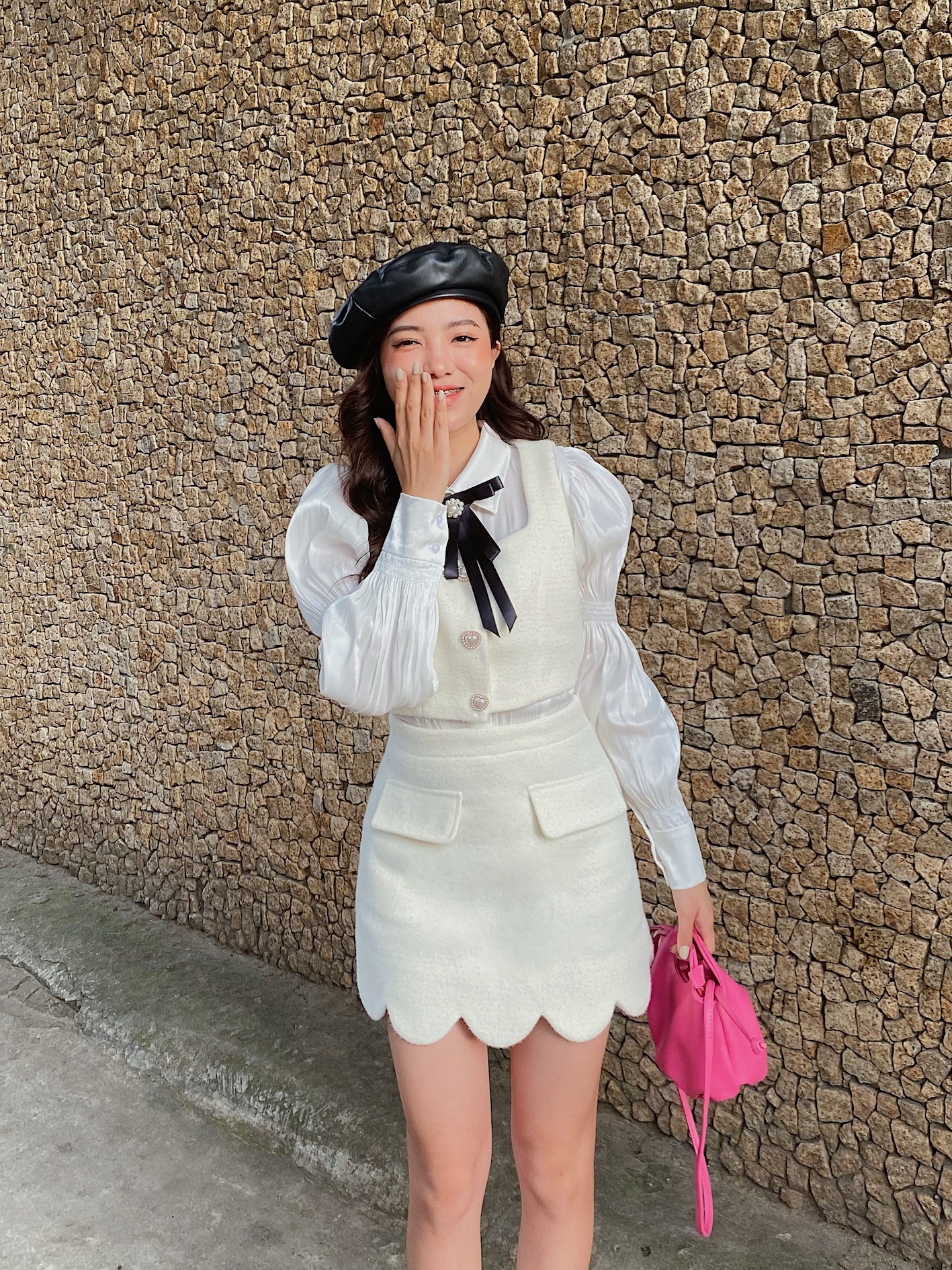 ✿ Somee studio ✿  Maika skirt ✿ Chân váy dạ lông thỏ