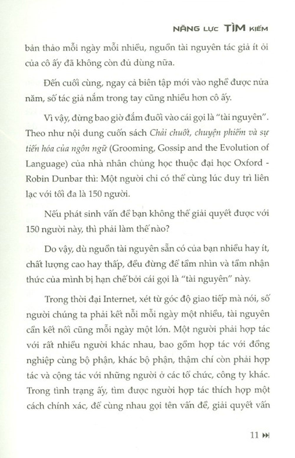 Năng Lực Tìm Kiếm