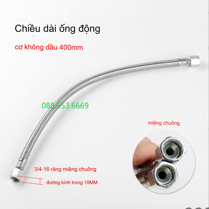 Ống lò xo tản nhiệt máy nén khí ren trong 18 mm/ ống nhôm tản nhiệt máy hơi