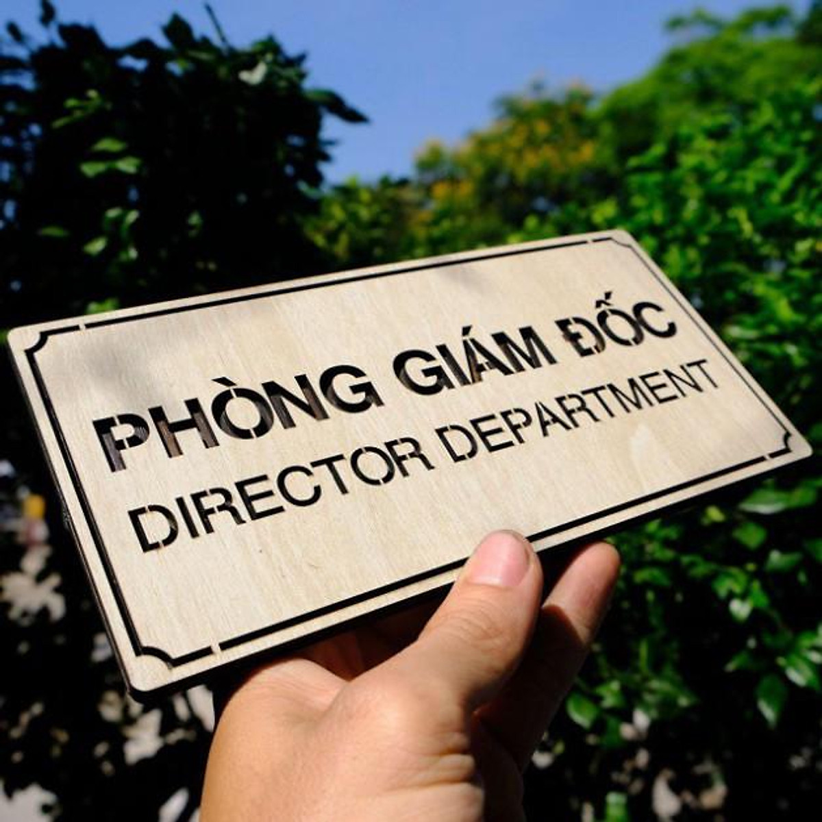 Bảng Gỗ Carina Tb701- Khắc Tên Phòng