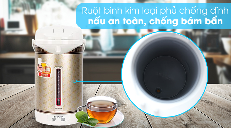 Bình thủy điện Sharp KP-30STV RB 2.9 lít