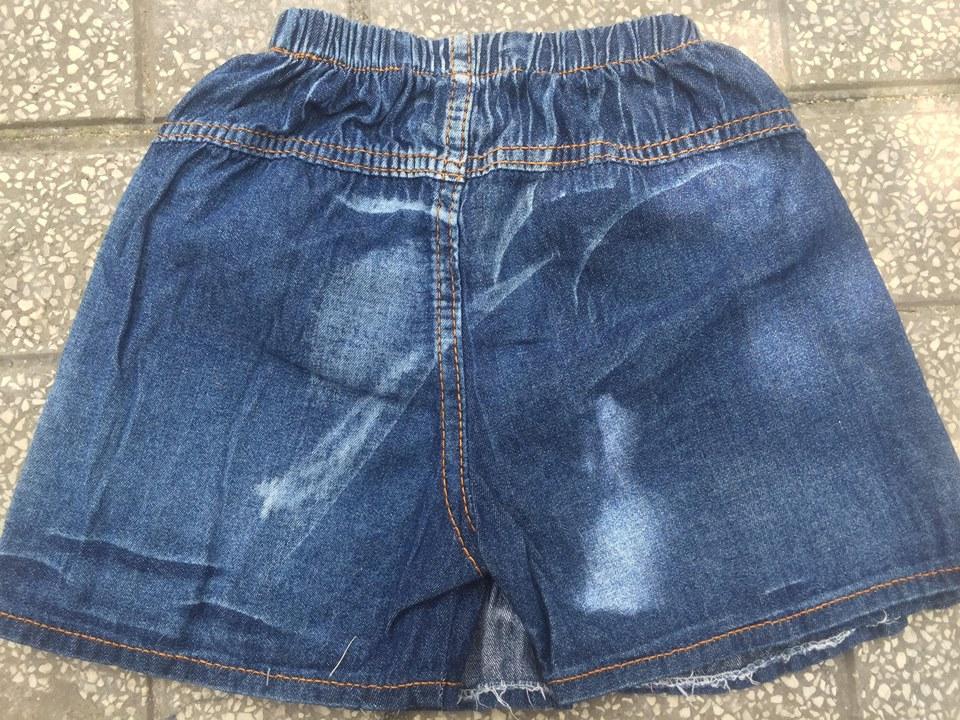 Quần short jean giả váy bé gái (16kg-30kg)