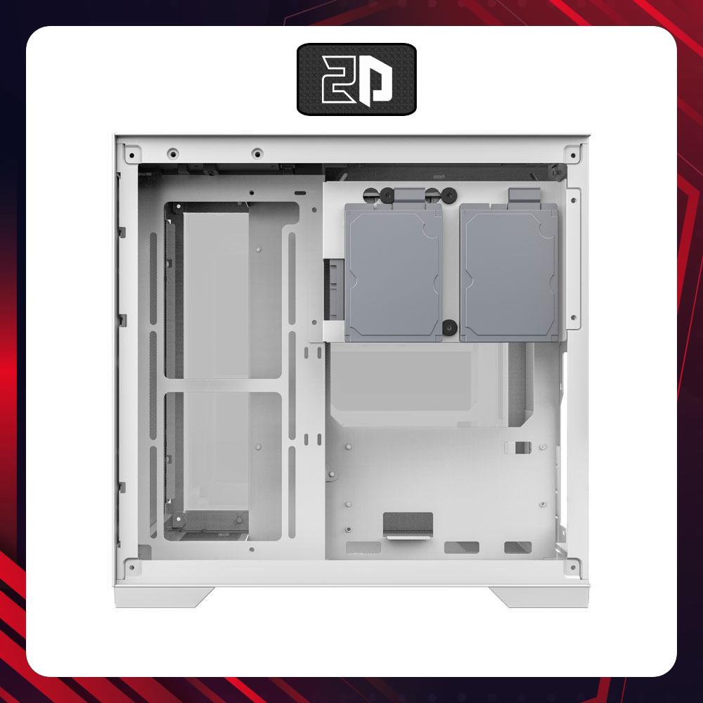 Vỏ Case MIK LV12 MIK LV12 MINI FLOW- WHITE (iTX, mATX)
