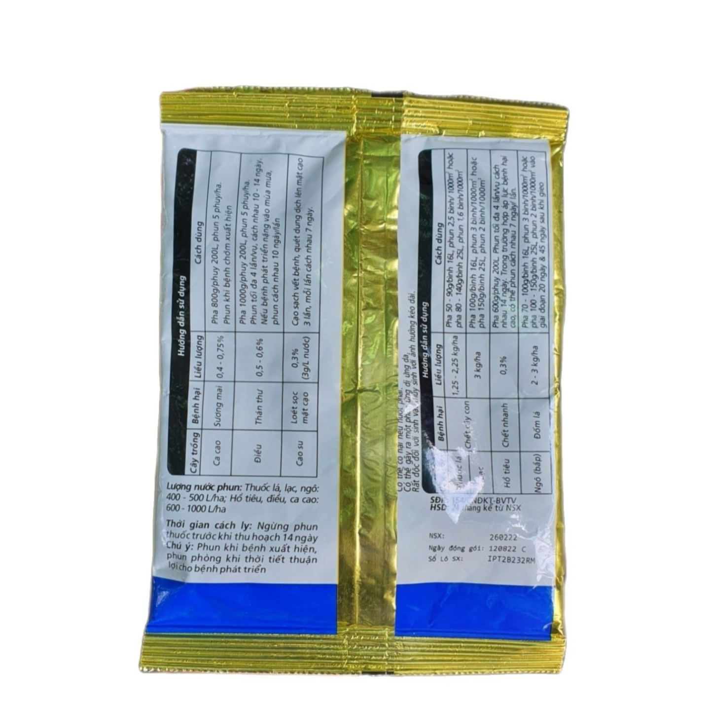 (Combo 10 gói)💎 Thuốc trừ bệnh Ridomil Gold 68WG (100g)💖