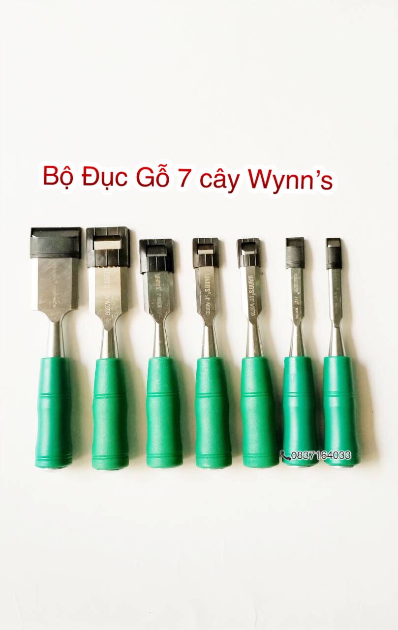 Set of 7 Wynns Wood Chisels