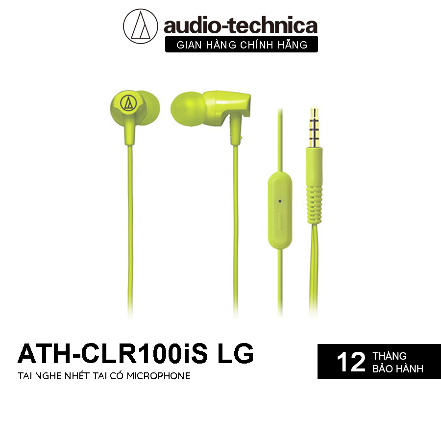 Tai Nghe Nhét Tai Audio Technica ATH-CLR100iS Có Mic Và Contral