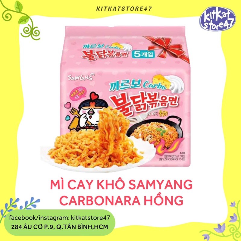 MÌ SAMYANG HỒNG CARBONARA CỦA HÀN QUỐC