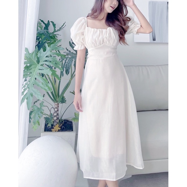ĐẦM TRẮNG DỰ TIỆC CỰC XINH (có ảnh thật) MS80