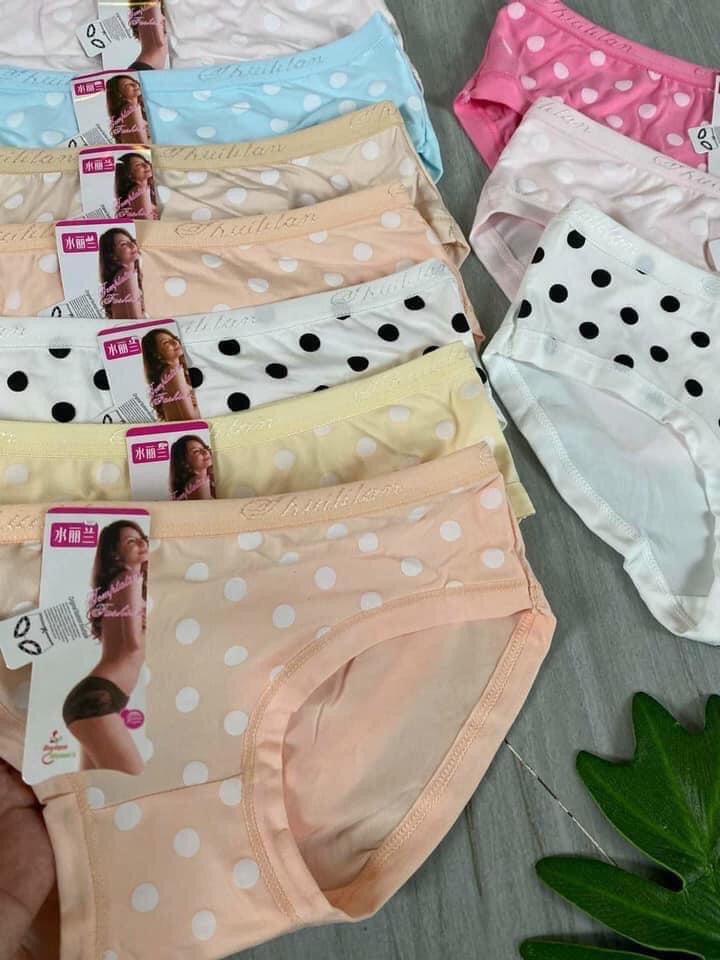 Combo 09 quần lót nữ chấm bi