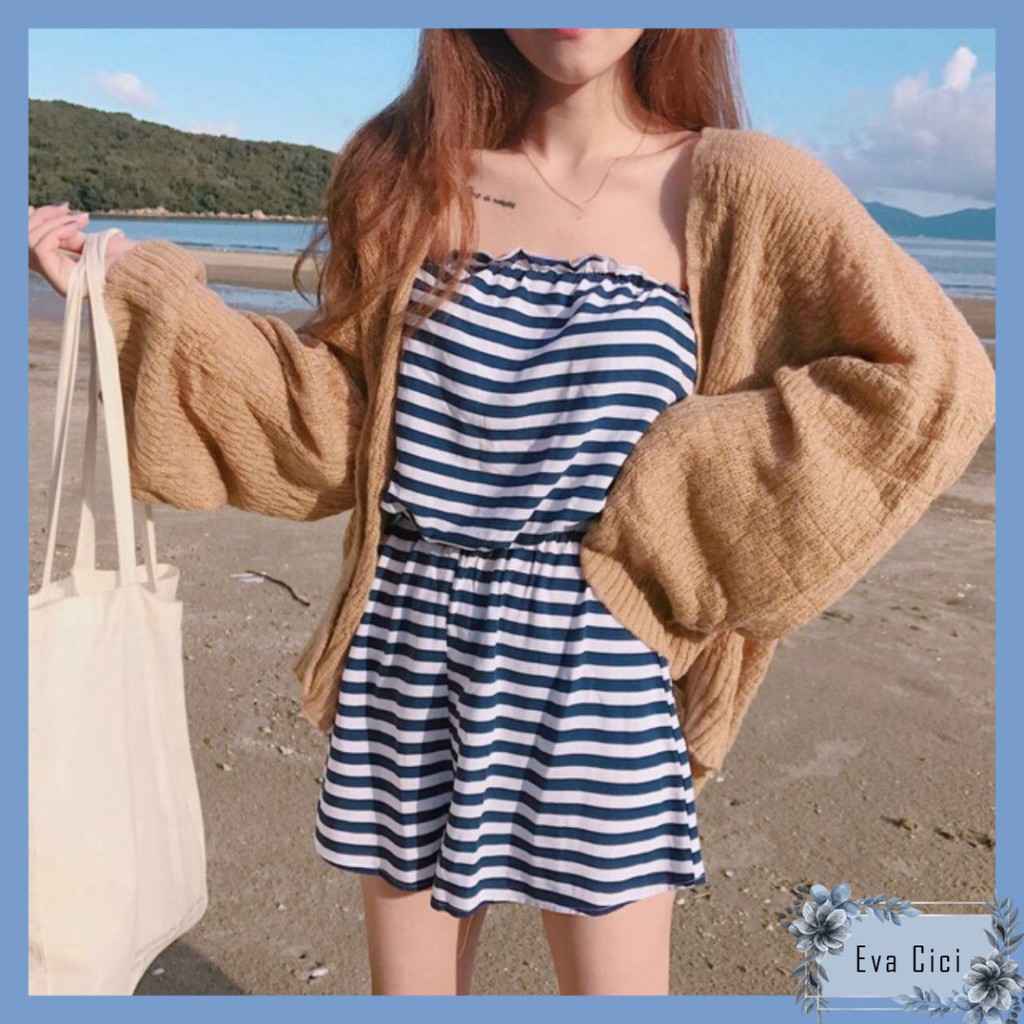 {EVACICI} Cardigan đi biển. Áo khoác ngoài mỏng