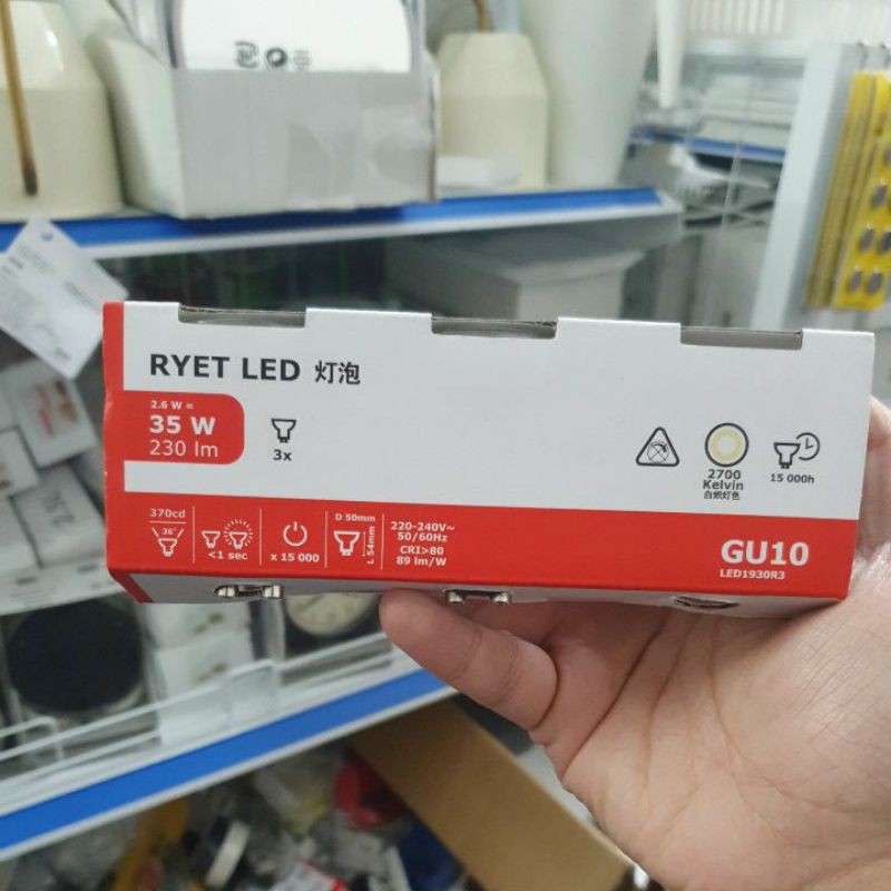 Bóng đèn led Solhetta IKEA Gu10 3w 230 lumen