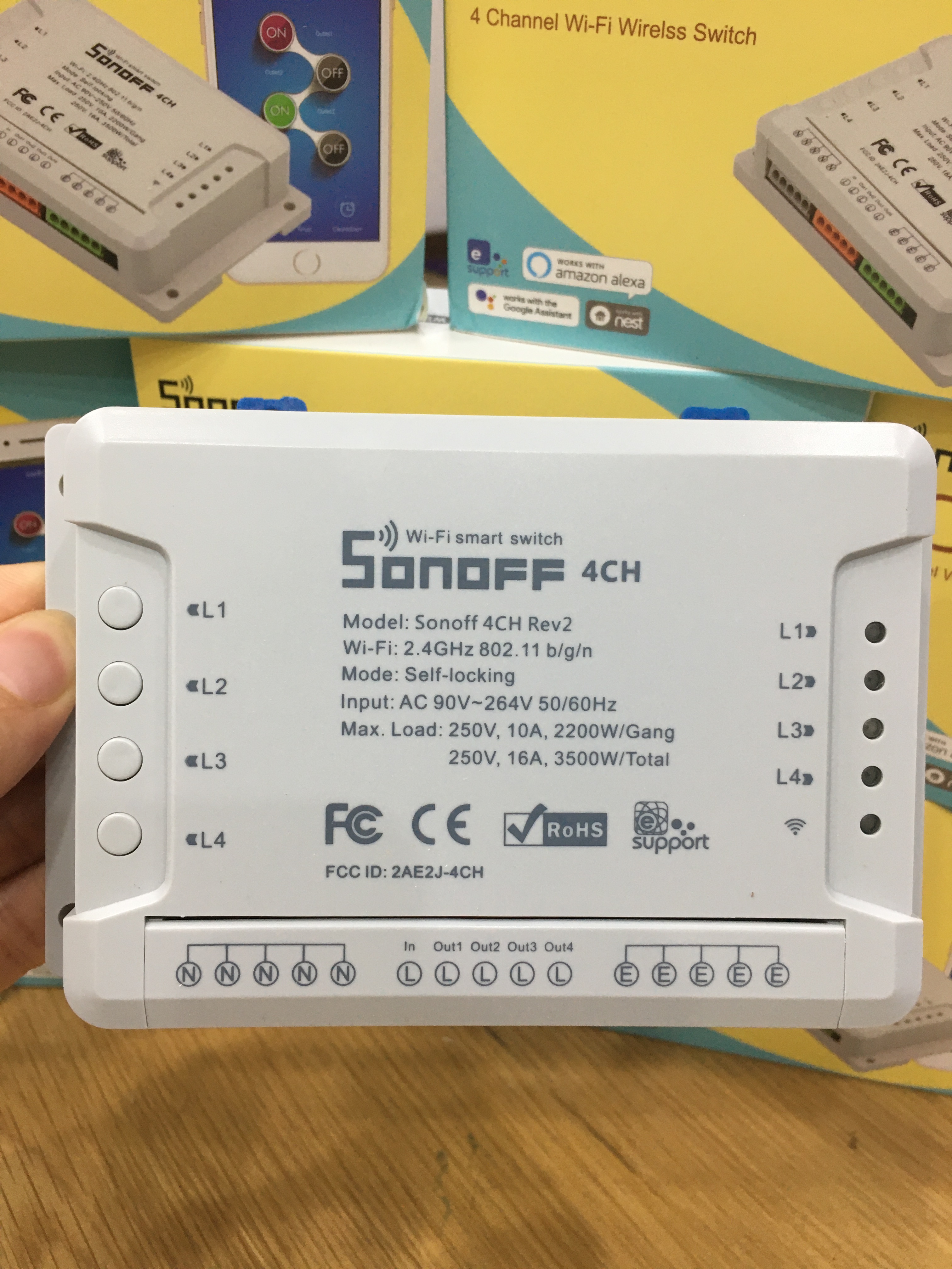 Công tắc thông minh 4 kênh Sonoff 4CH R2
