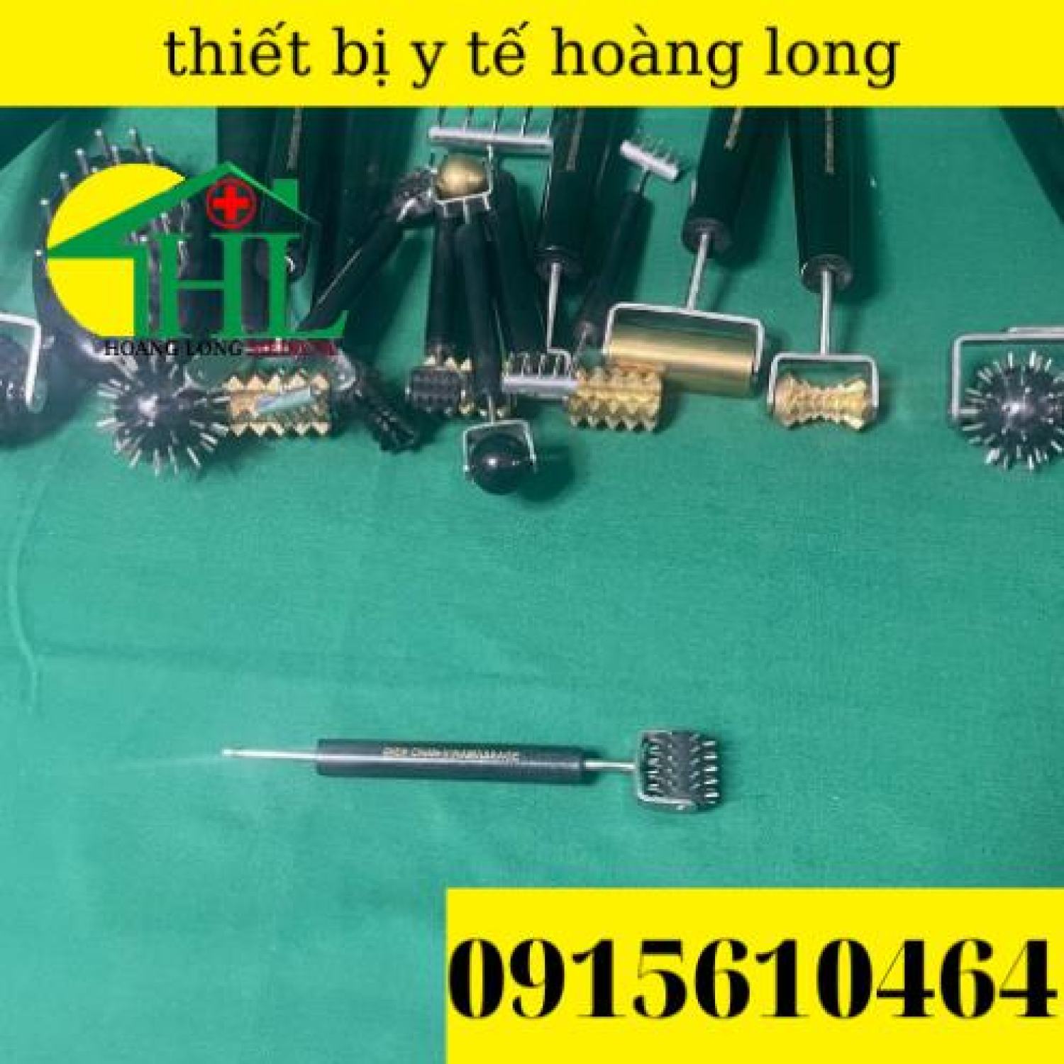 [Hàng Chính Hãng Diện Chẩn Bùi Quốc Châu] Cây Lăn Đinh Dò Huyệt 2 Đầu - Dụng Cụ Diện Chẩn