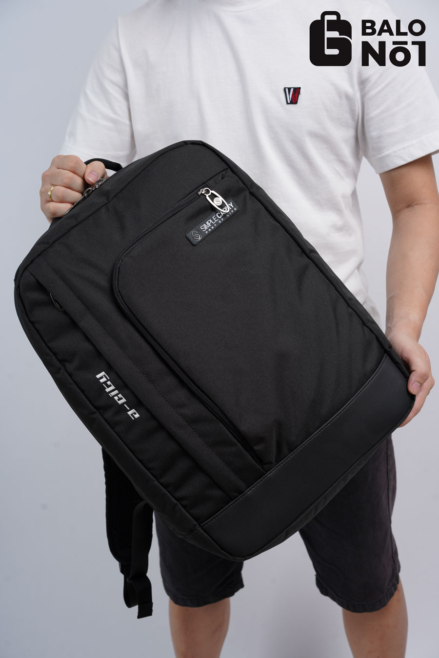 [HCM][Chính Hãng] Balo Cao Cấp Simple Cary A-City 2 - Black