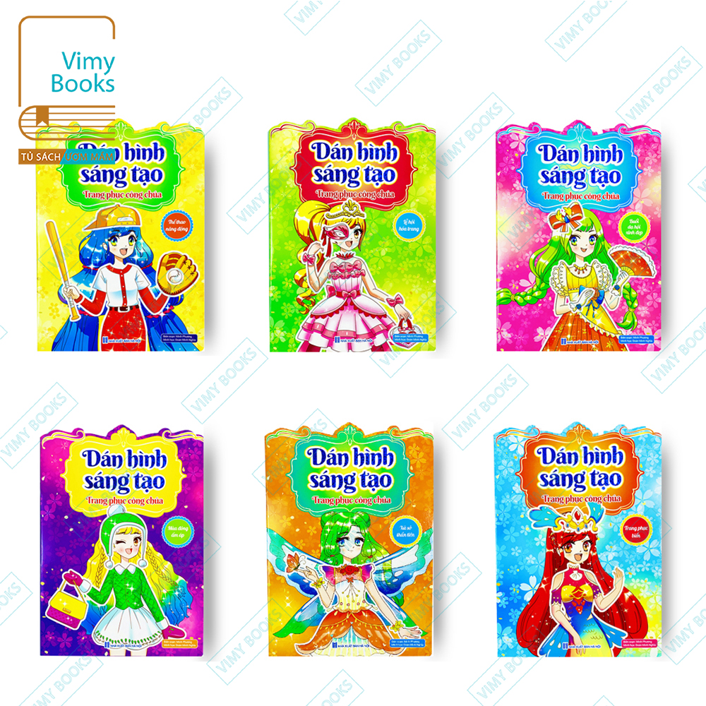Sách - dán hình sáng tạo - trang phục công chúa