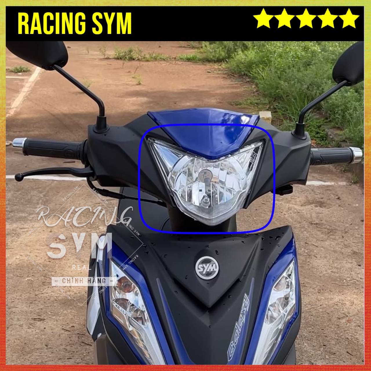 Bộ Đèn Trước Xe Galaxy 50cc Chính Hãng SYM