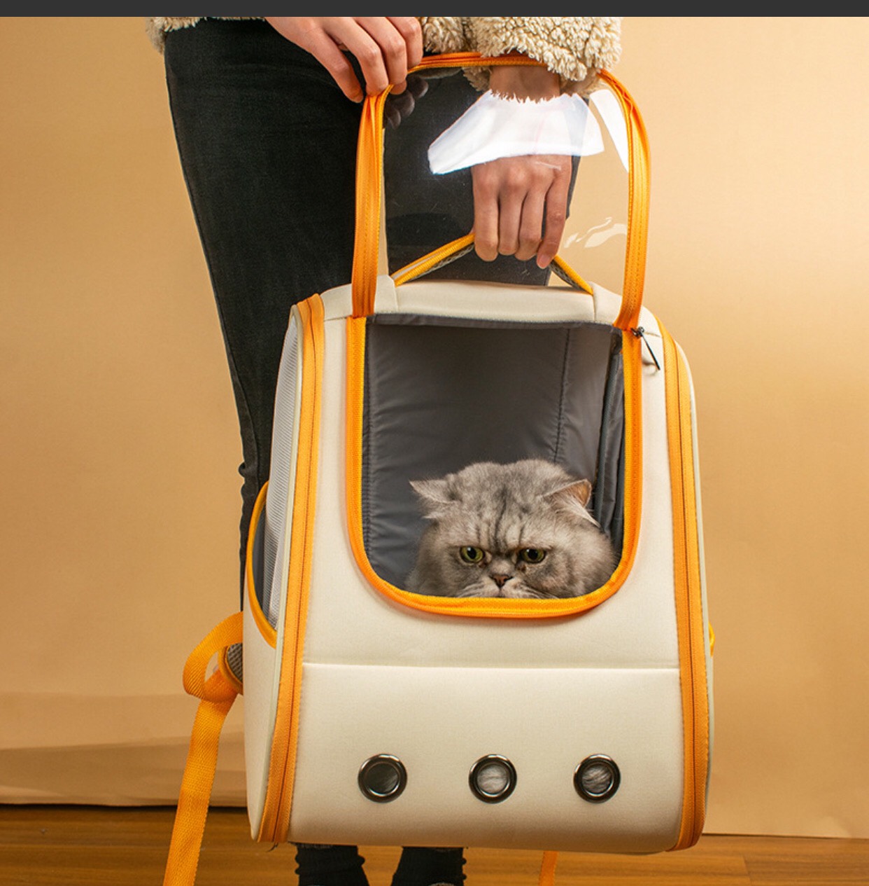 Balo Cationic cho chó mèo gấp gọn size lớn - 4pets official