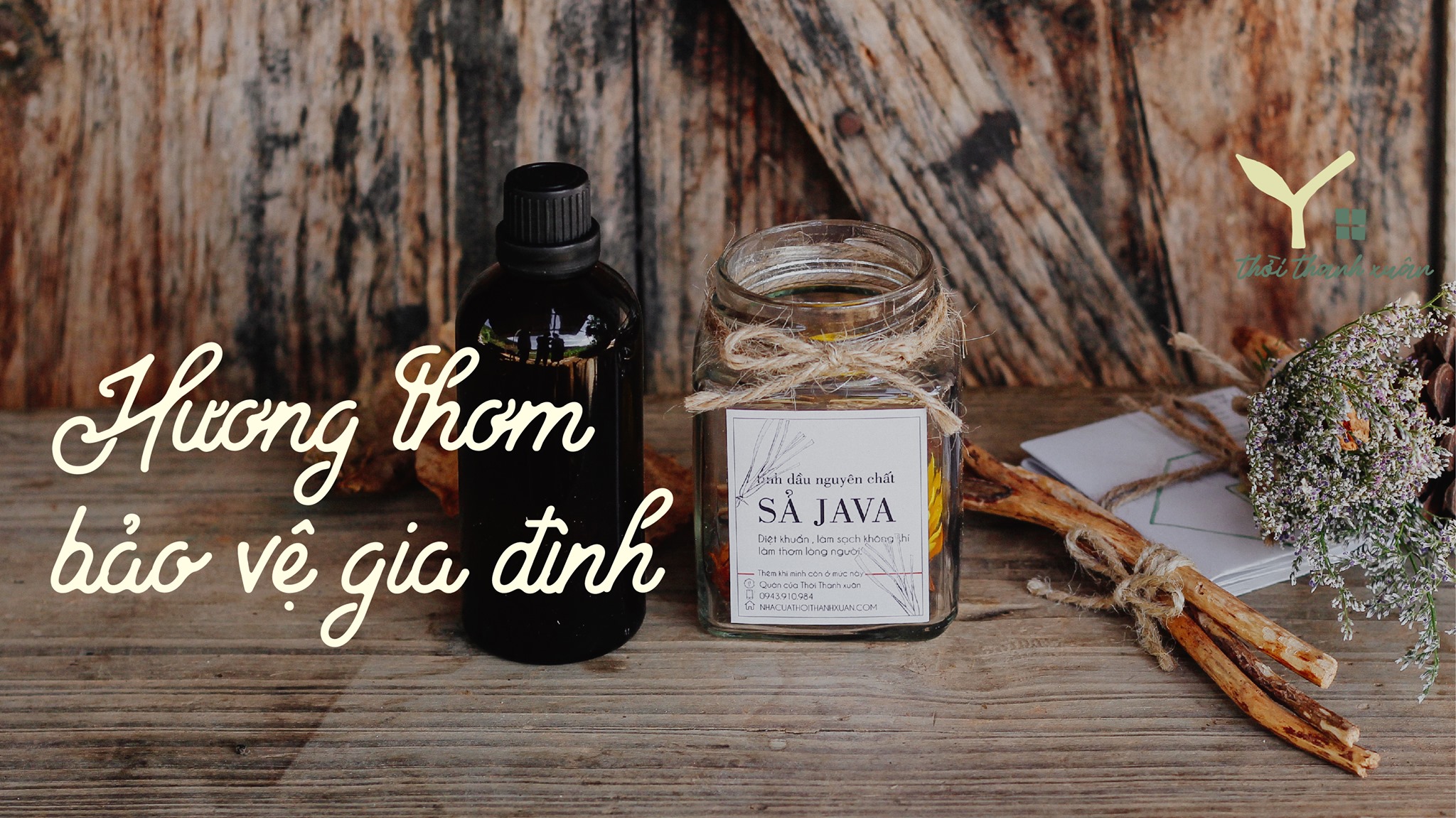 Tinh dầu Sả Java nguyên chất ''Nhà của Thời thanh xuân''