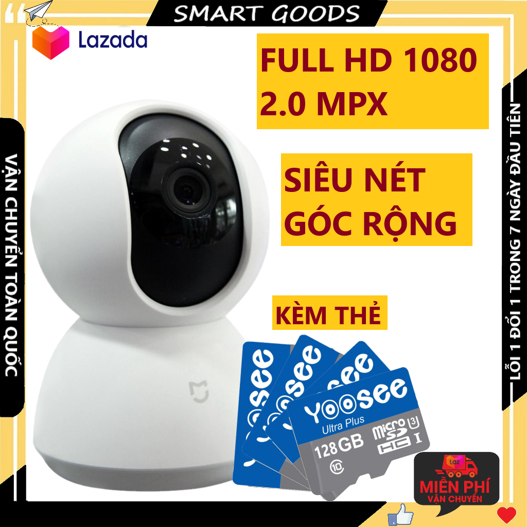 >> BÁO GIÁ CAMERA - CAMERA WIFI - CAMERA YOOSEE 5 RÂU KÈM THẺ NHỚ 128GB HIỂN THỊ 2.0 MPX CẢNH BÁO CHUYỂN ĐỘNG, CÓ TIẾNG V | Shopee Lazada Sendo Tiki mới nhất 86 Camera Camera wifi Camera xiaomi camera xoay 360 độ kèm thẻ nhớ 64 gb hiển thị 2.0 mpx có cảnh báo chuyển động về điện thoại, bảo hành 3 năm 1 đổi 1 trong 7 ngày