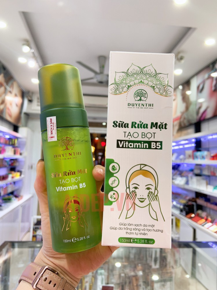 Sữa Rửa Mặt Tạo Bọt Vitamin B5 Bách Y Sâm 150ml ( Mẫu Mới ) - Aidep