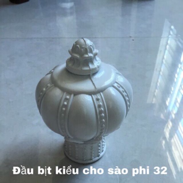 Đầu bịt trụ rèm+trụ đỡ phi 32