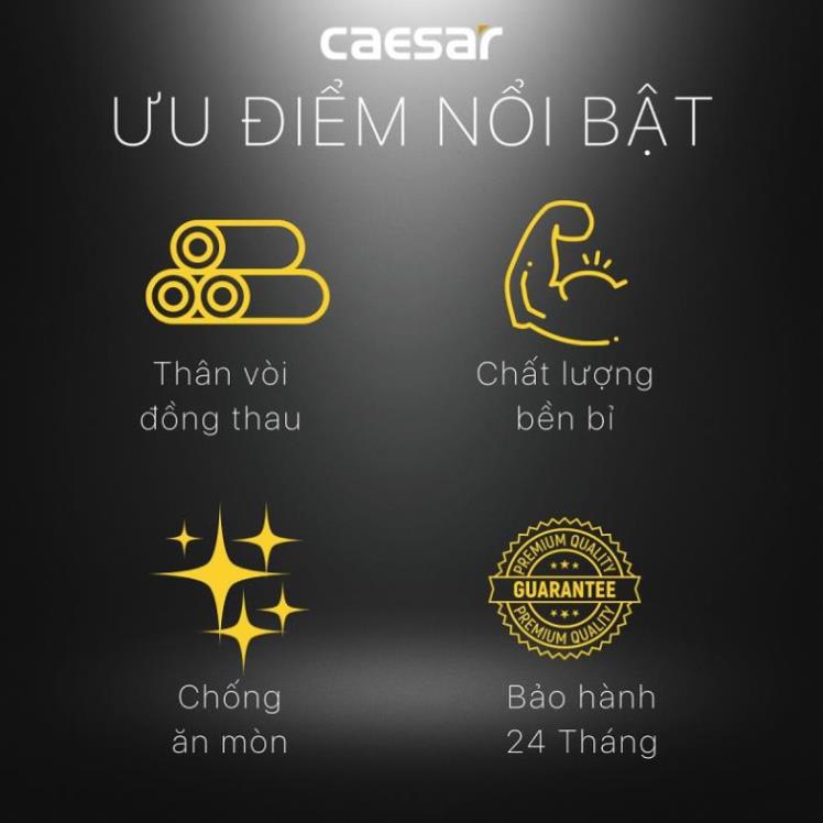 Vòi Hồ / Vòi Lạnh Gắn Tường CAESAR W027C