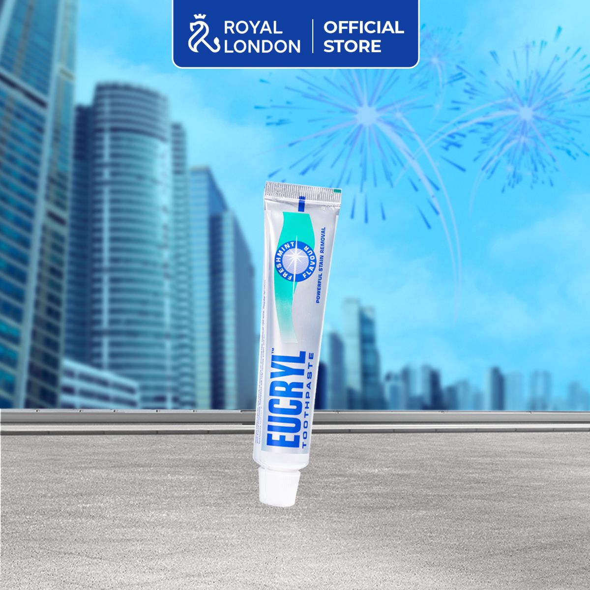 [QUÀ TẶNG KHÔNG BÁN]  Kem Đánh Răng Bạc Hà Trắng Răng Eucryl Toothpaste 62g Date Tháng 1/2026